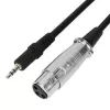 PC mikrofon MEDIA-TECH MT397S — juhtmega, XLR-sisend, 20–20000 Hz, 150 Ω, -32 dB, 2,4 m kaabel, lauaalus, must