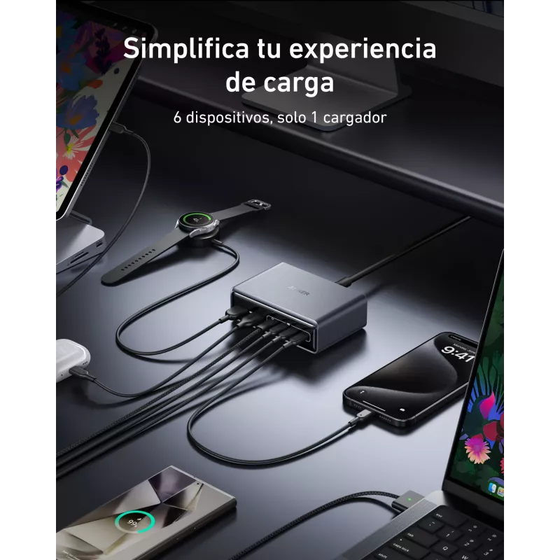 Laadija GeNPrime 200W GaN 4xUSB-C 2xUSB-A Must