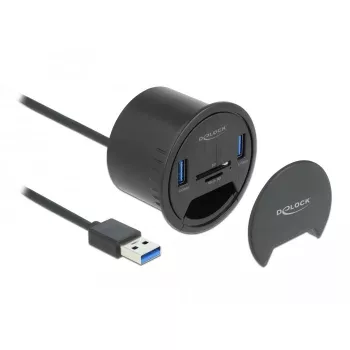 Pistikupesa DeLOCK 64152 Must 1 tk Karbis