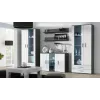 Cama Kummut 120 cm SOHO S7 hall/valge läikiv