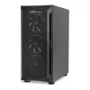 Arvutikorpus IBOX LUPUS 27 Midi Tower ATX, karastatud klaas, RGB, 455×200×380 mm, toetab ATX, GPU kuni 32 cm