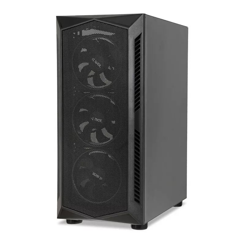 Arvutikorpus IBOX LUPUS 27 Midi Tower ATX, karastatud klaas, RGB, 455×200×380 mm, toetab ATX, GPU kuni 32 cm