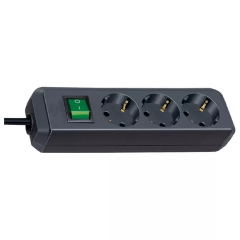 Pikendusjuhe Brennenstuhl Eco-Line 5m 3 vahelduvvoolupesa Must