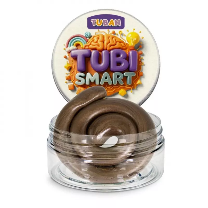 Modelleerimissavi TUBAN TUBI SMART – UPS! 50 g, pruun, lapsele, 95×35×165 mm