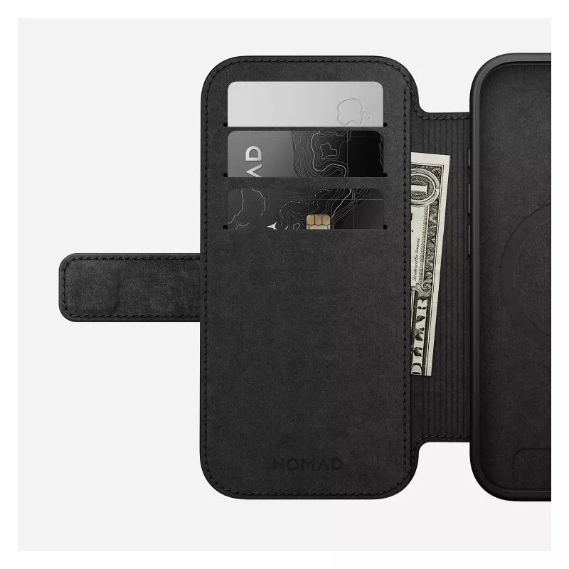 Folio telefonikott Nomad NM014209858 Apple iPhone 17 jaoks, 16 cm (6,3 tolli), pruun, 4 kaarditaskut