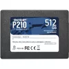 2,5-tolline SATA III SSD PATRIOT P210 512 GB — 500 MB/s lugemine, 400 MB/s kirjutamine