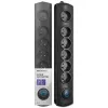 Pingekaitse Qoltec 50112 Must 6 vahelduvvoolu pistikupesa 230V 3m