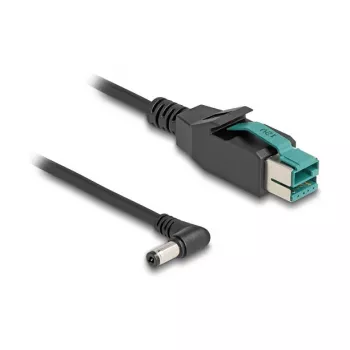 DeLOCK PoweredUSB kaabel isane 12 V DC 5,5 x 2,1 mm isane nurga all 1 m