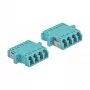 Fiiberoptiline adapter DELOCK LC emane-emane OM3 dupleks (2 tk)
