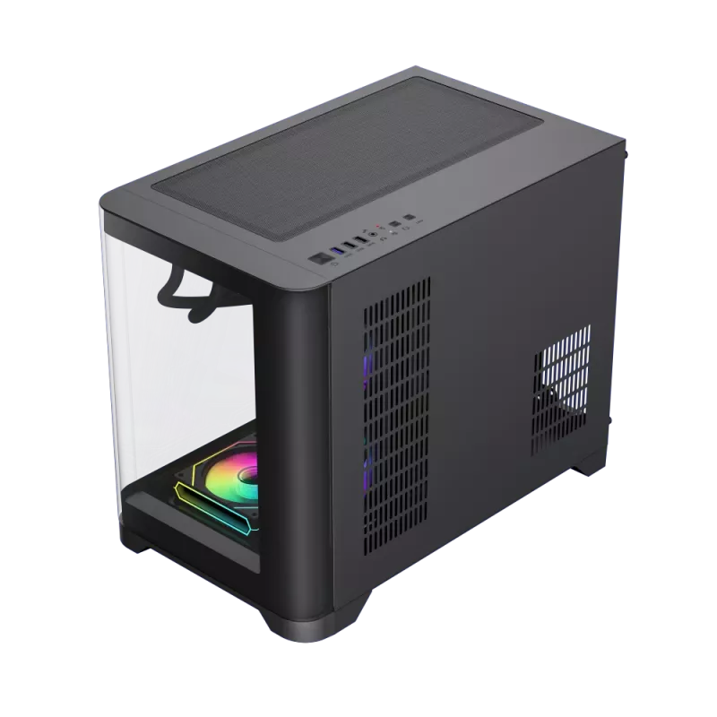 Gamemax korpus | HYPE-M BK | Must | Micro | Toiteplokk puudub