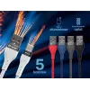 Tracer 47486 USB A - Lightning M/M 1m kaabel punane