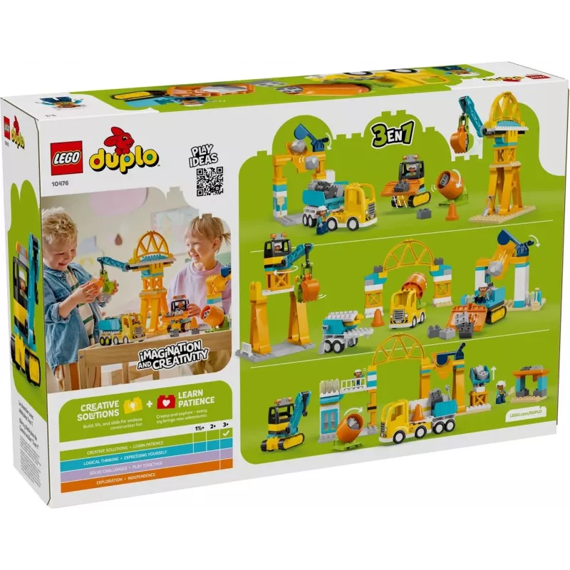 LEGO DUPLO 10476 3 in 1 Ehitusplats ja Sõidukid