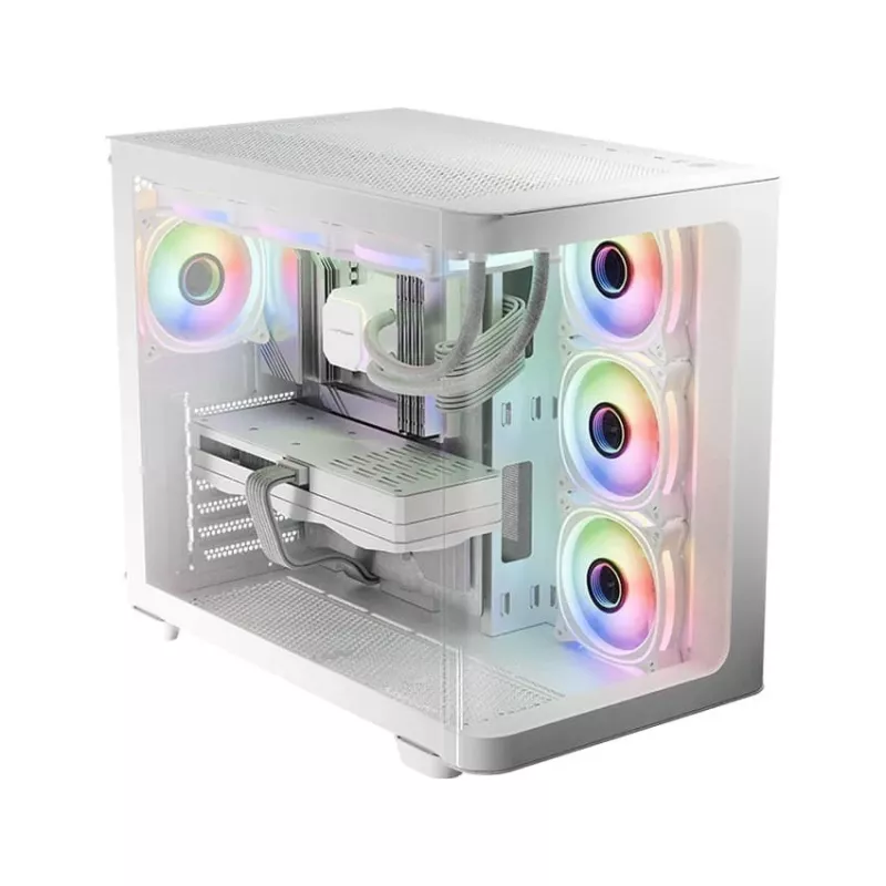 Arvutikorpus Midi LC-Power Gaming 8001W Pro-Storm Light, ATX, Must
