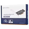 SILVERSTONE Serial ATA kontroller SST-ECS06 — PCIe kaart 6 SATA pordiga