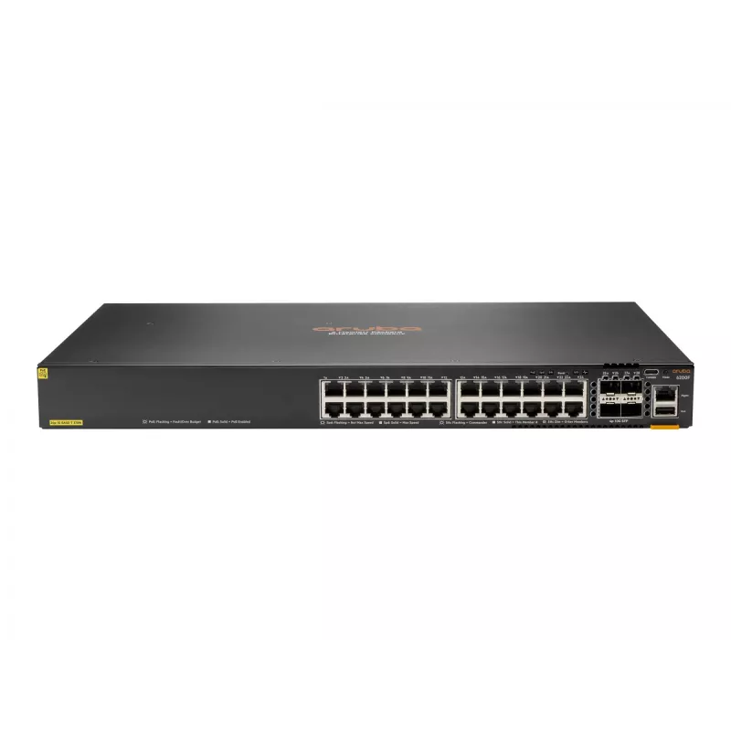 Hallatav kommutaator HPE Aruba Networking CX 6200F 24G PoE 4SFP+ 370W