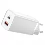 Laadija Baseus CCGAN2L-B02 siseruumides kasutatav vahelduvvoolu kiirlaadija 20V 1xUSB 1xUSB-C valge