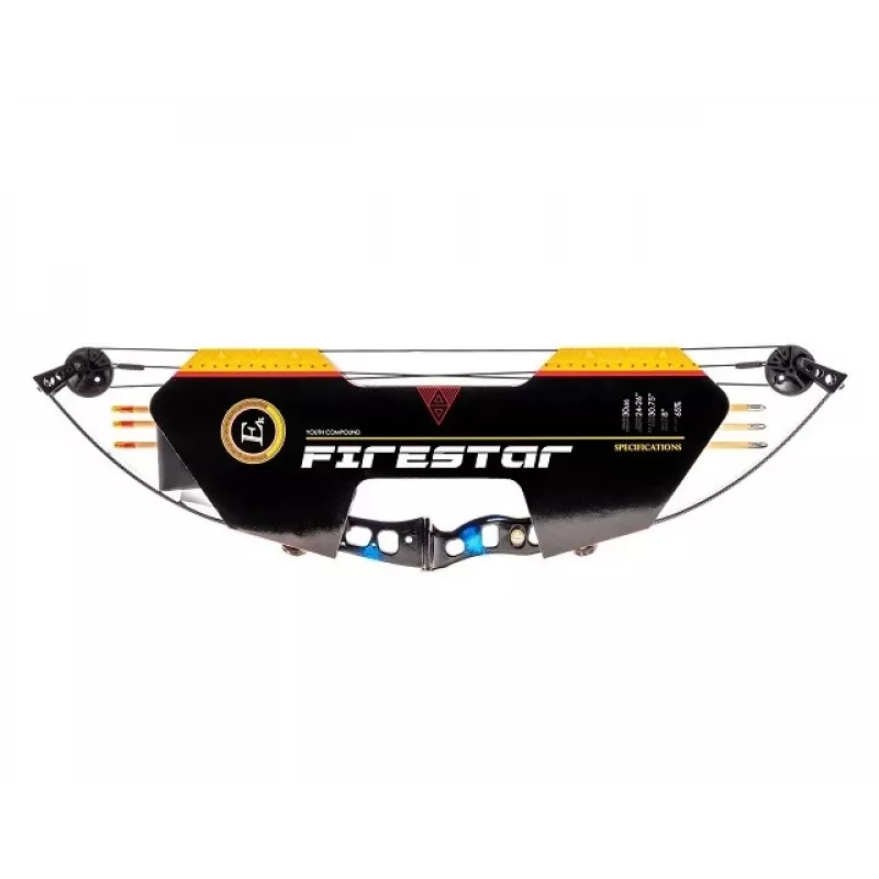 Compound vibu POE LANG Firestar 25 lbs, süsinik-/alumiiniumkonstruktsioon, 740 mm pikkus, 3 noolt ja tugi