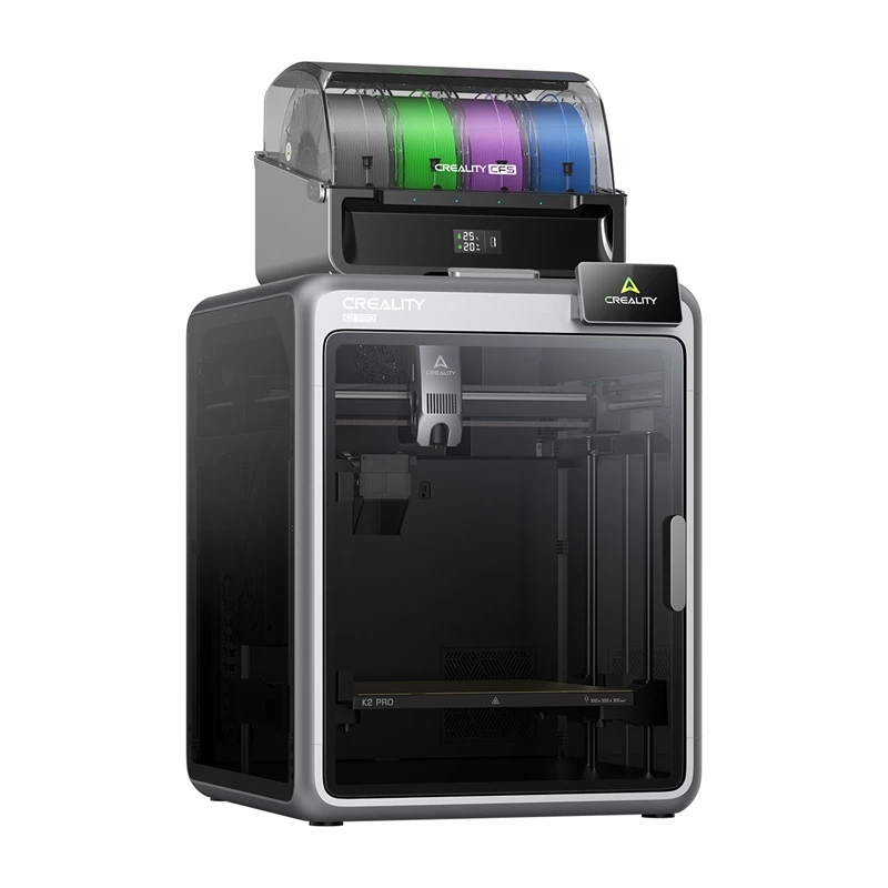 3D-printer Creality K2 Pro Combo — ehitusalus 300×300×400 mm, kahekordne ekstruuder