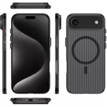Cover 4smarts 541640 iPhone 17 Air 16.8 cm Must Läbipaistev
