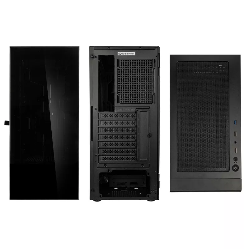 Arvutikorpus Kolink Observatory HF Glass Core Midi-Tower - must