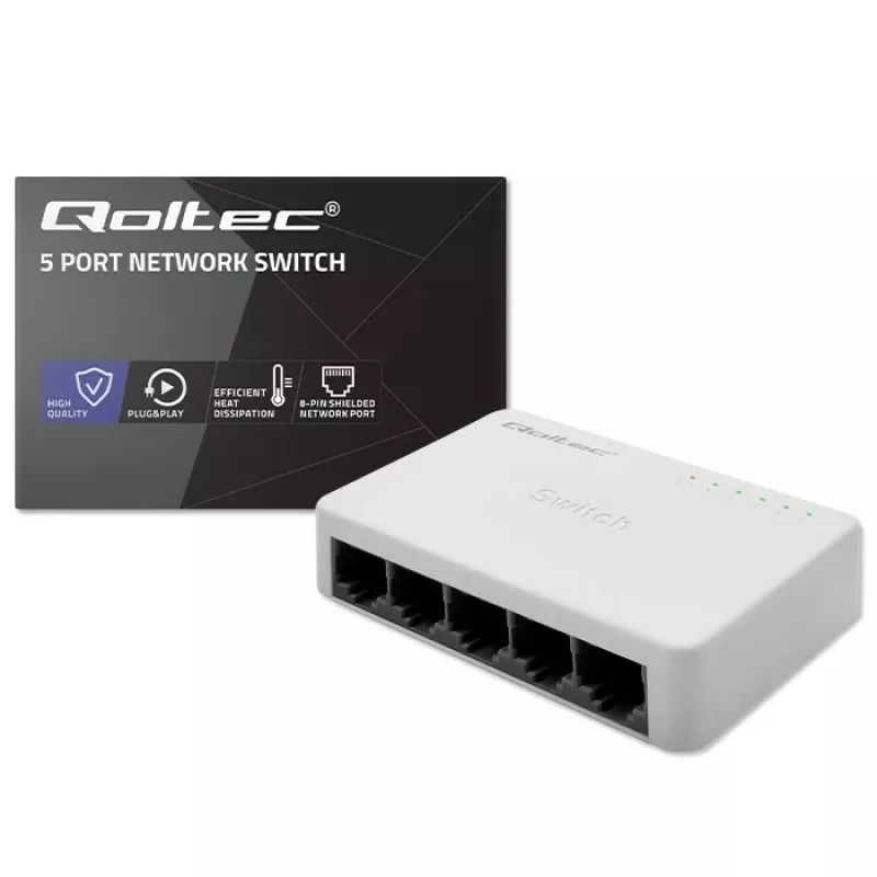Võrgulüliti 5xRJ45 porti 100Mbps LAN