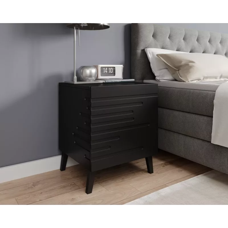 Öökapp cama meble NOVA 44x40x52 cm matt must — 1 sahtel, 16 mm raam