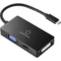 Renkforce RF-4633066 USB-C / HDMI / DVI / VGA Adapter [1x USB-C™ pistik - 1x VGA-pistikupesa, HDMI-pistikupesa, DVI-pistikupesa 24+5 kontaktiga] Must (RF-4633066)