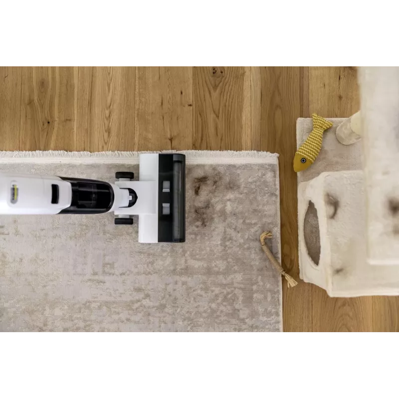Põrandapesur-tolmuimeja Karcher FCV2 Natural N 1.056-101.0 — aku 21,6 V, tööaeg 25 min, 160 W, kuiv- ja märgpuhastus, kotita, LED-ekraan