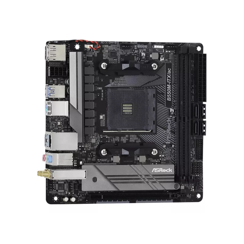 Emaplaat ASRock B550M-ITX/ac AMD B550 Socket AM4 mini ITX
