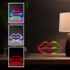 Neoontuled MANTA SNL61RGB LIPS RGB värvimuutev dekoratiivmärk, mudel SNL61RGB