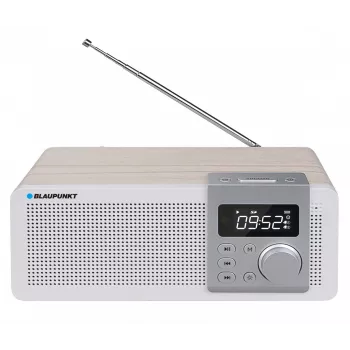 Kaasaskantav raadio BLAUPUNKT PP14BT Bluetoothi, MP3, MicroSD, USB ja äratusega — 6 W, aku/võrk, 230×118×90 mm