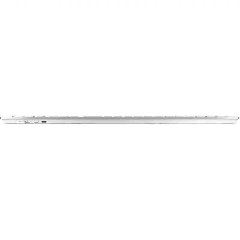 CHERRY DW 9100 SLIM klaviatuur Hiir kaasas Universaalne RF juhtmevaba + Bluetooth QWERTZ Saksa Hõbedane