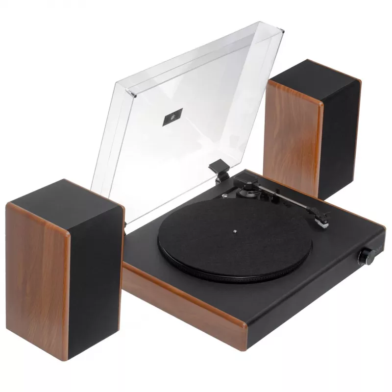 Rihmajamiga plaadimängija Adler AD 1915 USB — keraamiline taldrik, 45 RPM, alalisvoolumootor, Bluetooth 5.4, USB-väljund, 2×10 W kõlarid