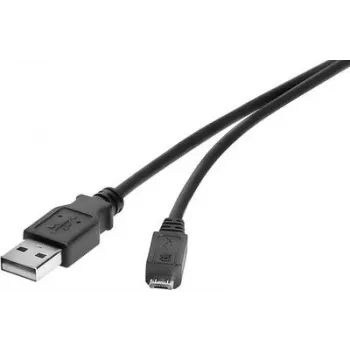 USB 2.0 kaabel Renkforce 1574809, 3 m, must, A–A andmevahetus/laadimine