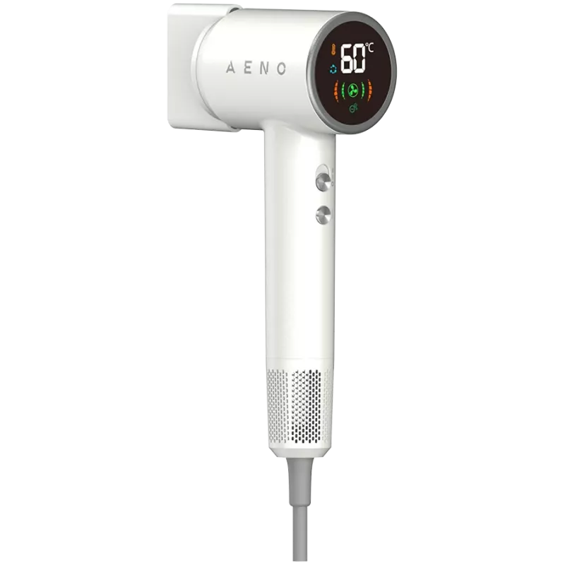 Kiire juuksekuivati, 220V-240V~50-60Hz, 1500W, ionisaator, LCD, 6+ tsirkulatsioonirežiimi, 110000 p/min, alla 75 dB