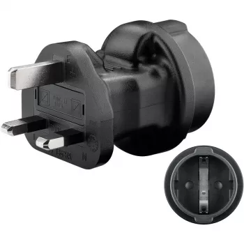 Võrguadapter Goobay 95307 Must UK