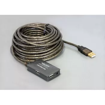 DeLock USB2.0 pikenduskaabel 10 m aktiivne 4 pordiga jaoturiga - jaotur - 4 x USB2.0 (82748)