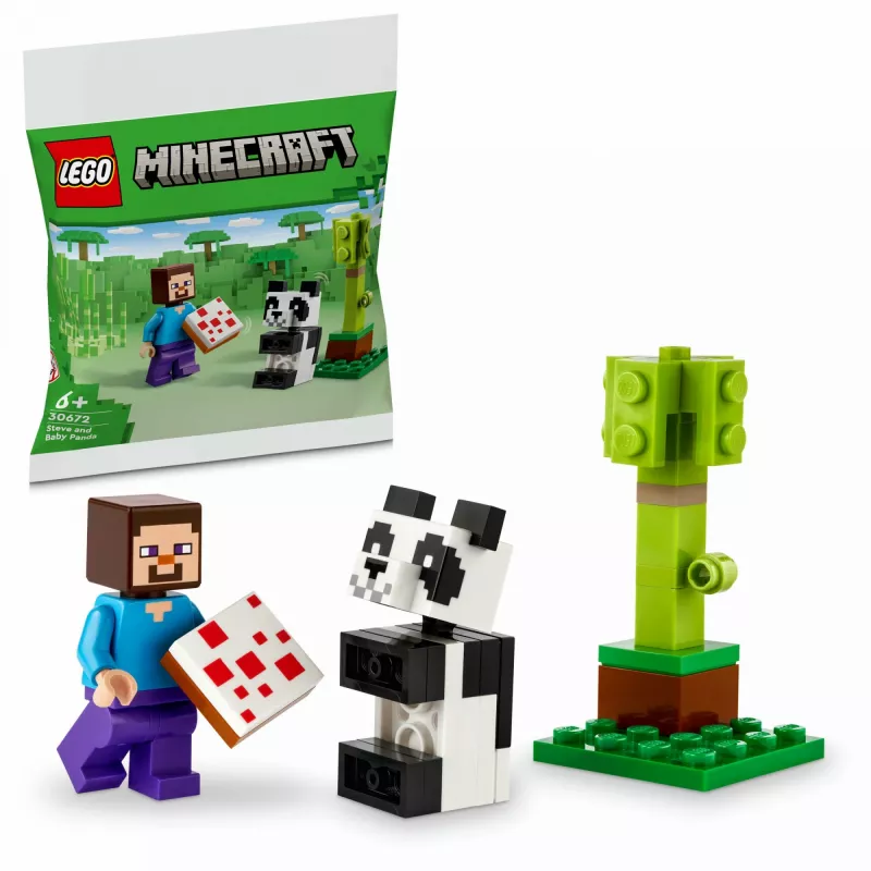 LEGO Minecraft Steve ja beebipanda 30672 Polükott