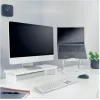 Monitorialus LEITZ Freestanding 64340001 — lauaalus kuni 61 cm (24 tolli) ekraanidele, 20 kg kandevõime, reguleeritava kõrgusega, valge