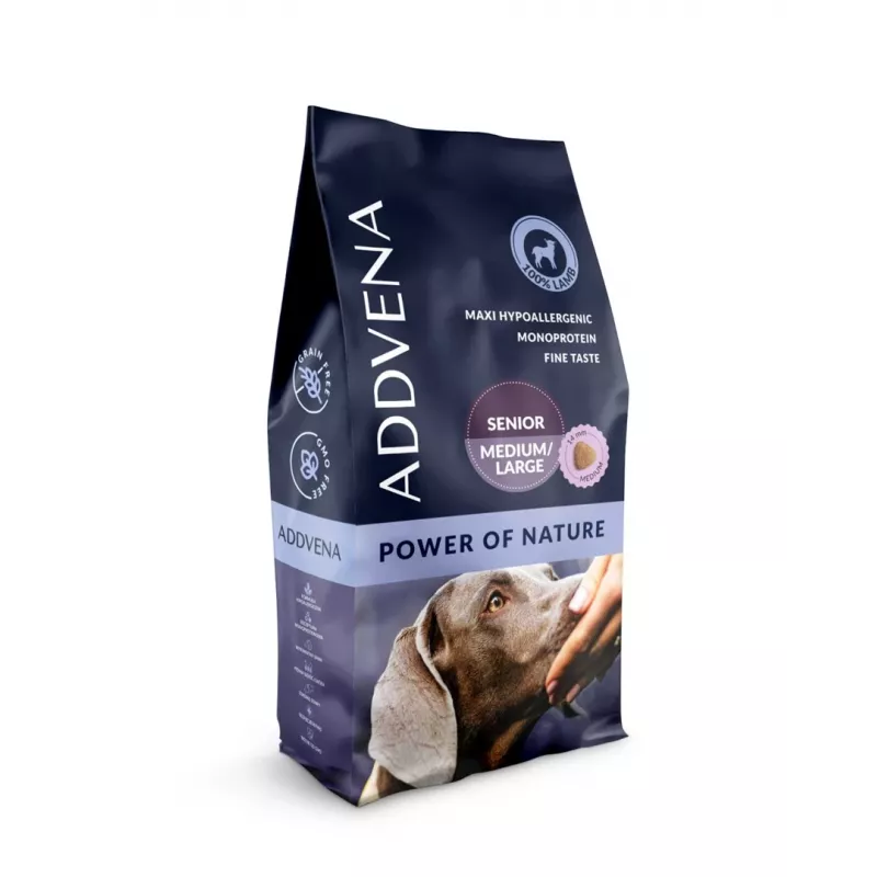 ADDVENA Power of Nature Senior Medium/Large Lamb - kuiv koeratoit - 10kg