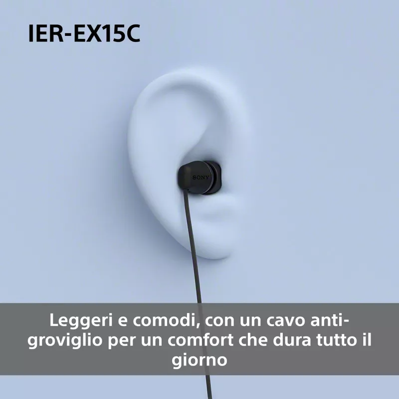 Sony IER-EX15C kõrvasisesed peakomplekti juhtmega kõned/muusika USB USB-C roosa