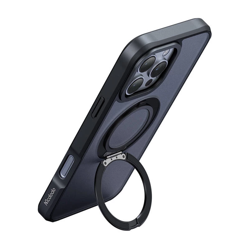 Kaitsev MagSafe ümbris Mcdodo PC-4933 iPhone 16 Pro Max'ile integreeritud alusega, must