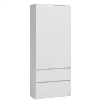 Garderoob Top E Shop SZAFA MALWA B 5 riiulit 2 hingedega ust Valge 900×500×1800 mm