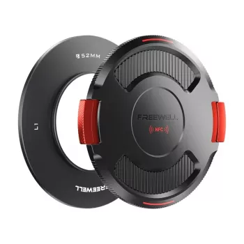 Freewell FW-L1-BL52 52 mm objektiivi alusrõngas kaanega Real Locking VND jaoks