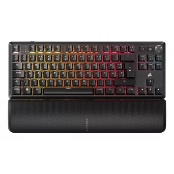 Corsair K70 CORE TKL klaviatuur Gaming USB + RF traadita + Bluetooth QWERTZ Saksa must