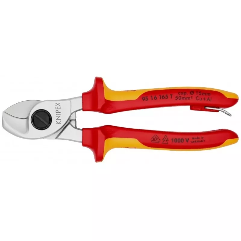 Knipex 95 16 165 T kaabli krimpsitangid Krimpsimistööriist Must, Kollane