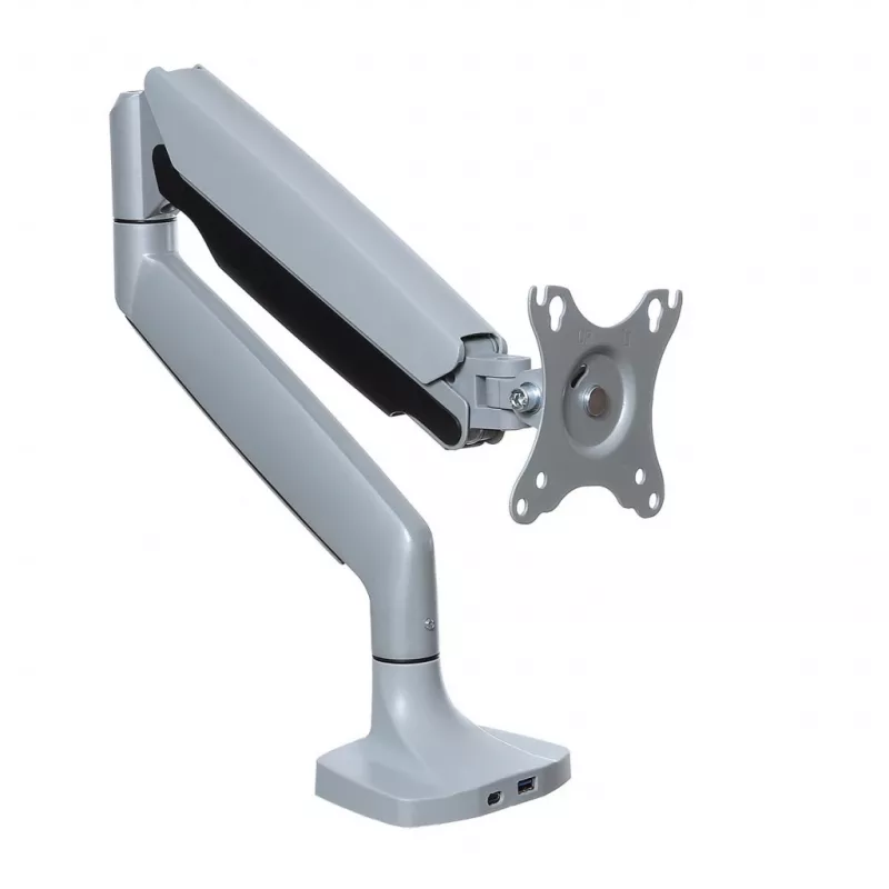 ART RAMM L-35HD gaasivedruga lauakinnitus 1 monitorile 17–45 tolli, USB-A ja USB-C