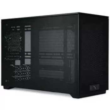Mini ITX/ATX arvutikorpus ssupd Meshroom D (CS-MRD-BK-1) — kompaktne must korpus võrkpaneelidega