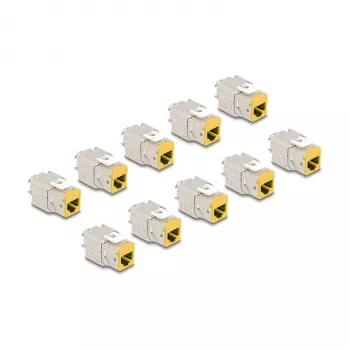 DeLOCK keystone moodul 88111 Lame Kollane RJ-45 10 tk