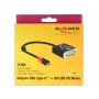Video kaabliadapter DeLOCK 61213 USB USB-C to DVI 0.2m Must